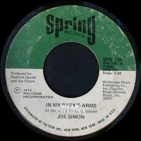 Joe Simon - Get Down, Get Down (Get On The Floor) / In My Baby's Arms side B