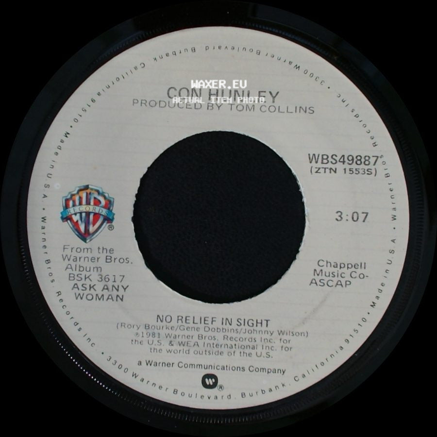 Con Hunley - No Relief In Sight / Table For One side A
