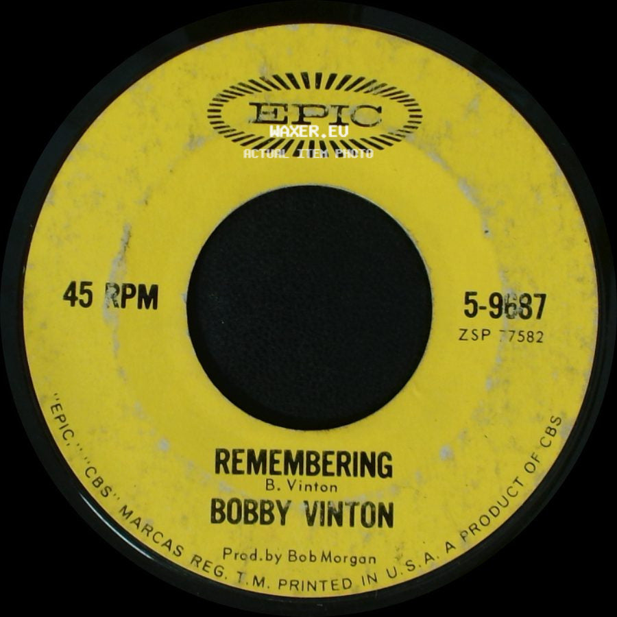 Bobby Vinton - Remembering / Tell Me Why side A