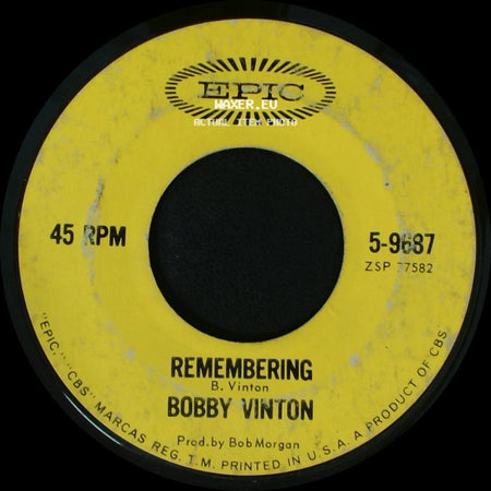 Bobby Vinton - Remembering / Tell Me Why side A