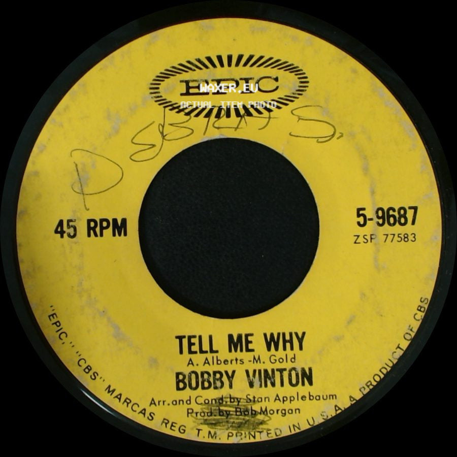 Bobby Vinton - Remembering / Tell Me Why side B