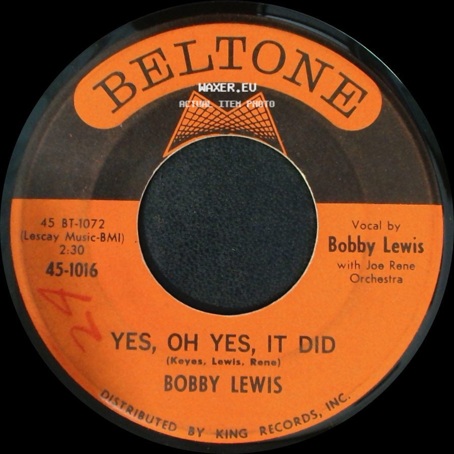 Bobby Lewis - Mamie In The Afternoon / Yes, Oh Yes, It Did side B