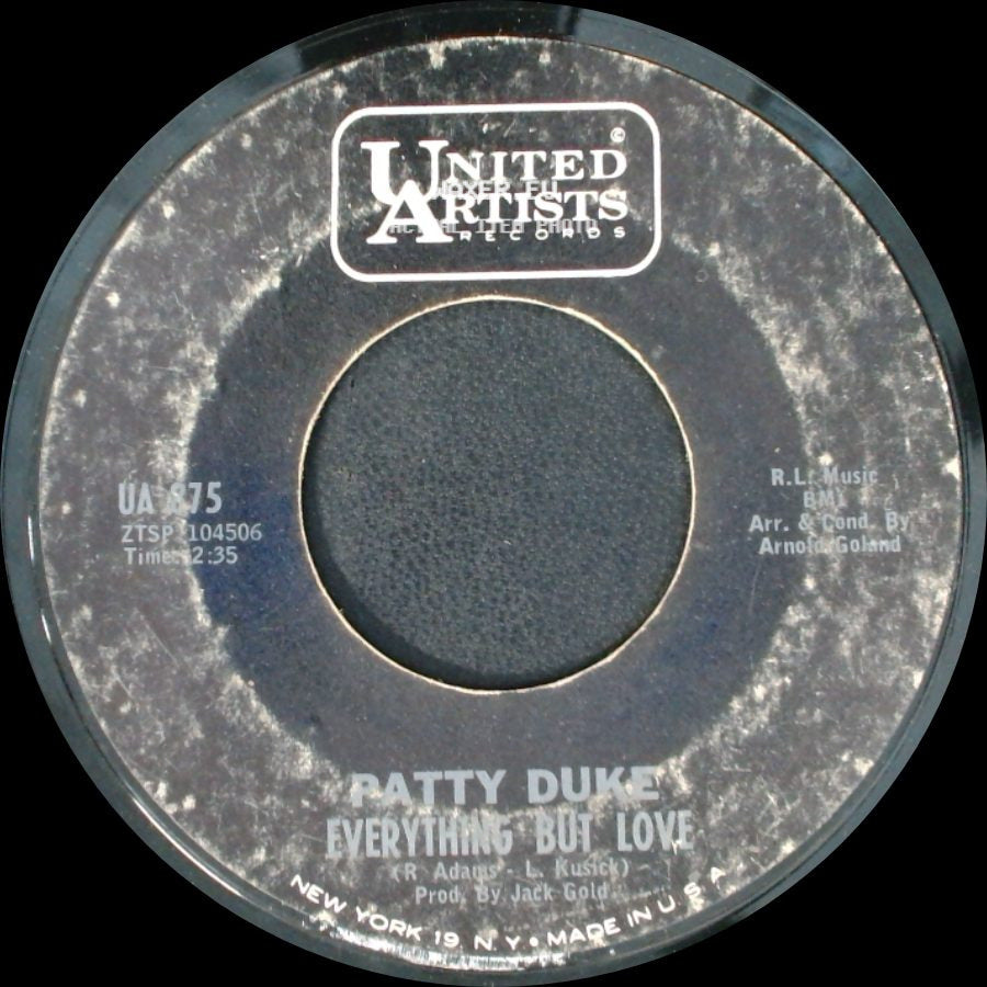Patty Duke - Everything But Love / Don't Just Stand There side A