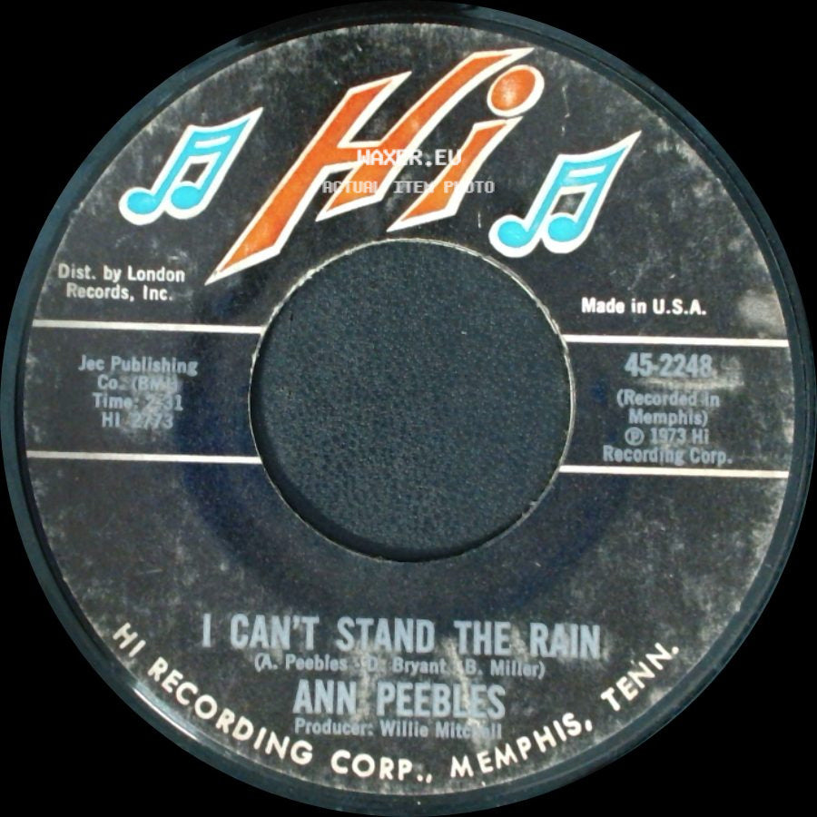 Ann Peebles - I Can't Stand The Rain / I've Been There Before side A