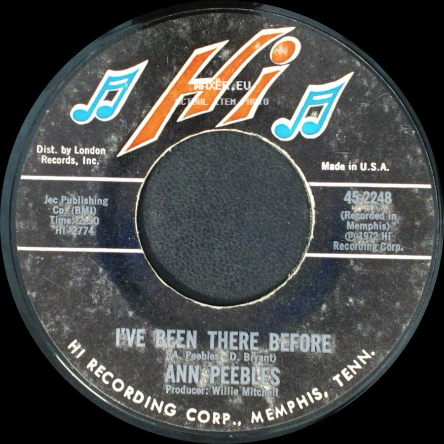 Ann Peebles - I Can't Stand The Rain / I've Been There Before side B