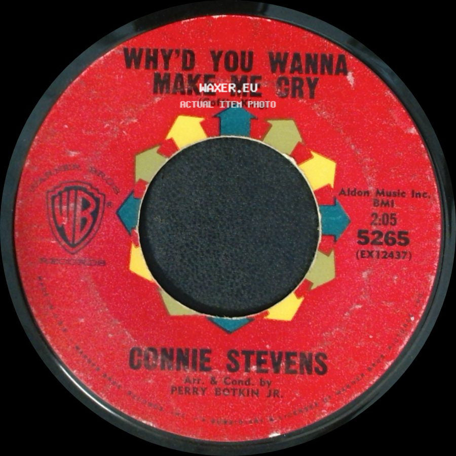 Connie Stevens - Just One Kiss / Why'd You Wanna Make Me Cry side B