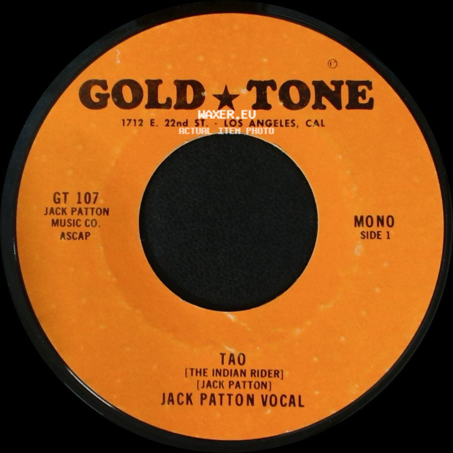Jack Patton Vocal / Jack And Sue - Tao (The Indian Rider) / Nature Girl side A