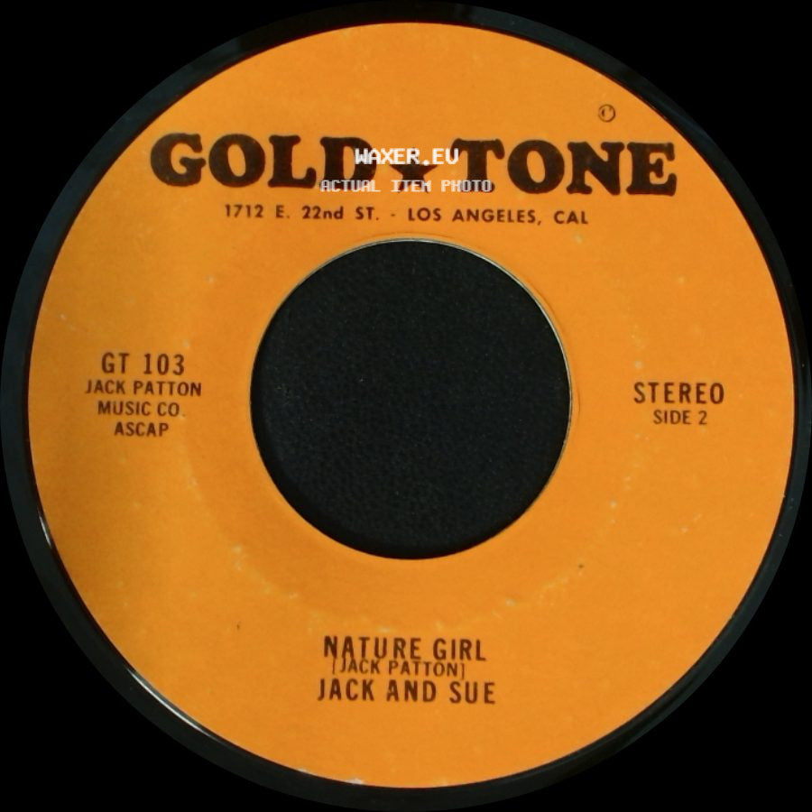 Jack Patton Vocal / Jack And Sue - Tao (The Indian Rider) / Nature Girl side B