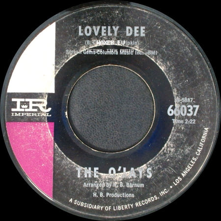 The O'jays - Lovely Dee / You're On Top side A