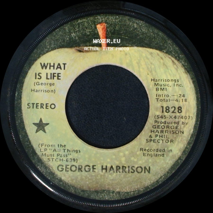 George Harrison - Apple Scruffs / What Is Life side B