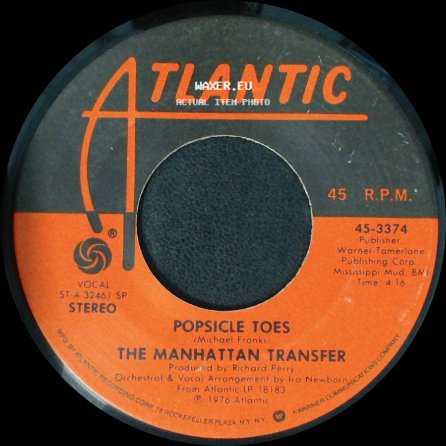The Manhattan Transfer - Chanson D'amour / Popsicle Toes side B