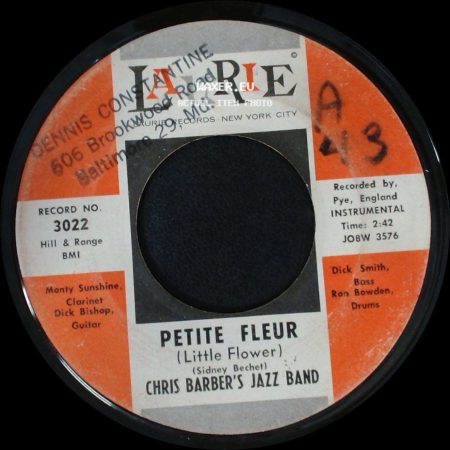 Chris Barber's Jazz Band - Petite Fleur (Little Flower) / Wild Cat Blues side A