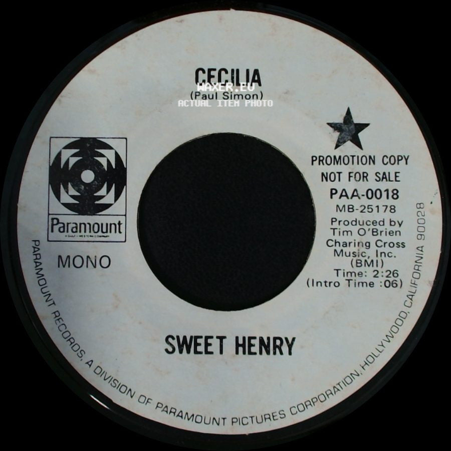 Sweet Henry - Cecilia / Oh! Reba side A