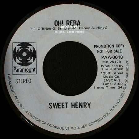Sweet Henry - Cecilia / Oh! Reba side B