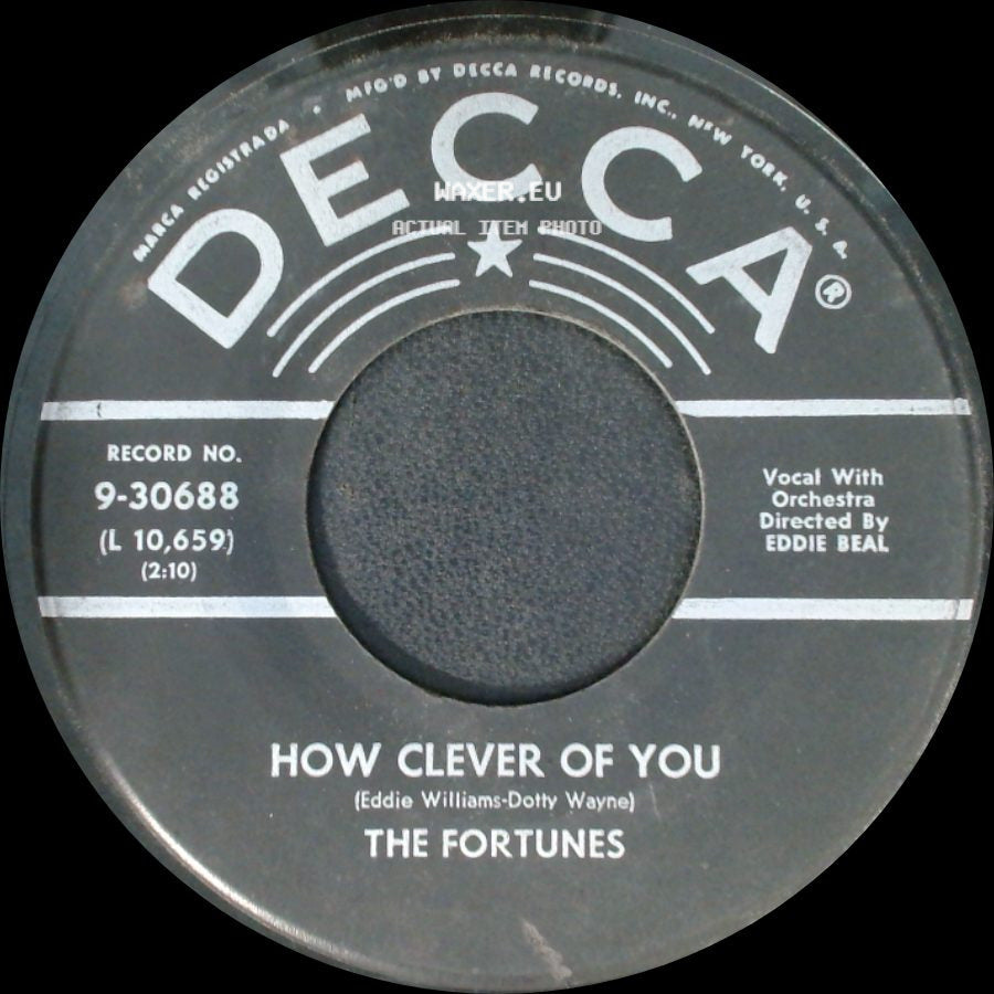 The Fortunes - Trees / How Clever Of You side B
