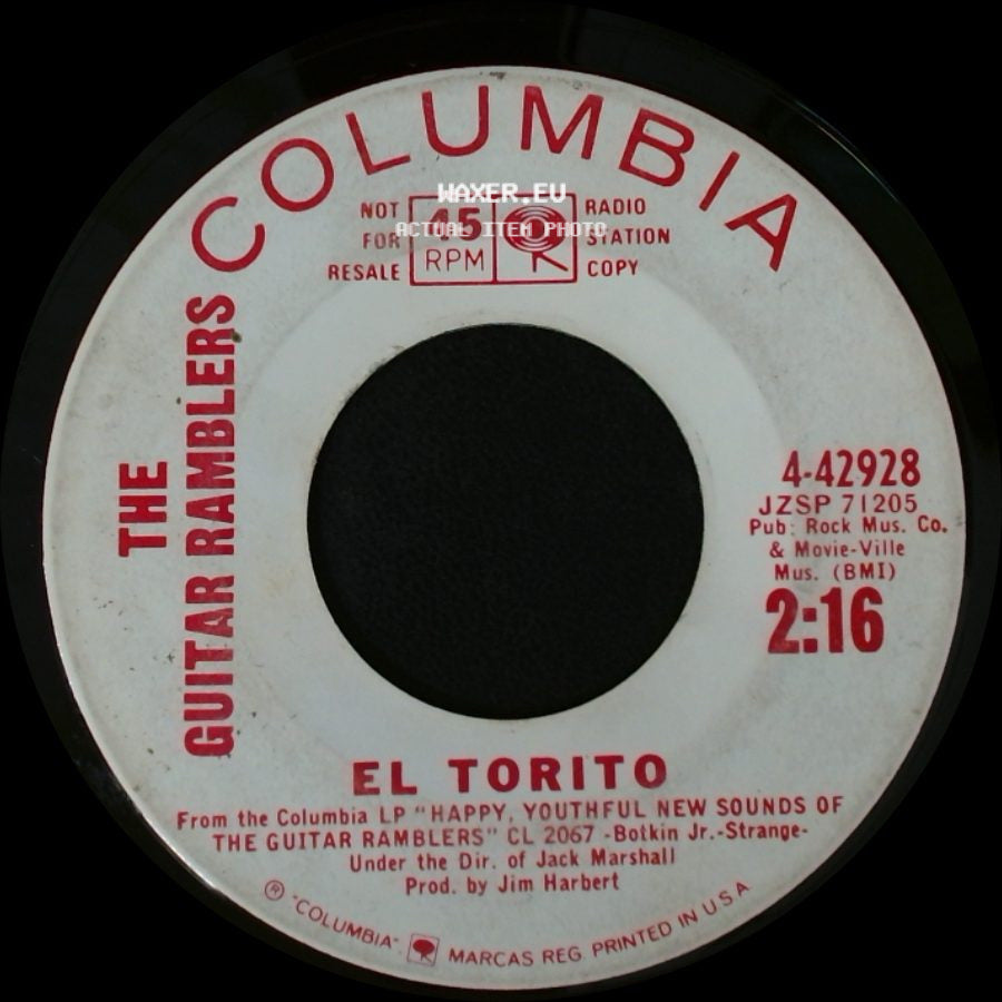 The Guitar Ramblers - Surf Beat / El Torito side B