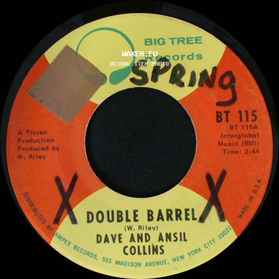 Dave And Ansil Collins - Double Barrel / Double Barrel (Instrumental) side A