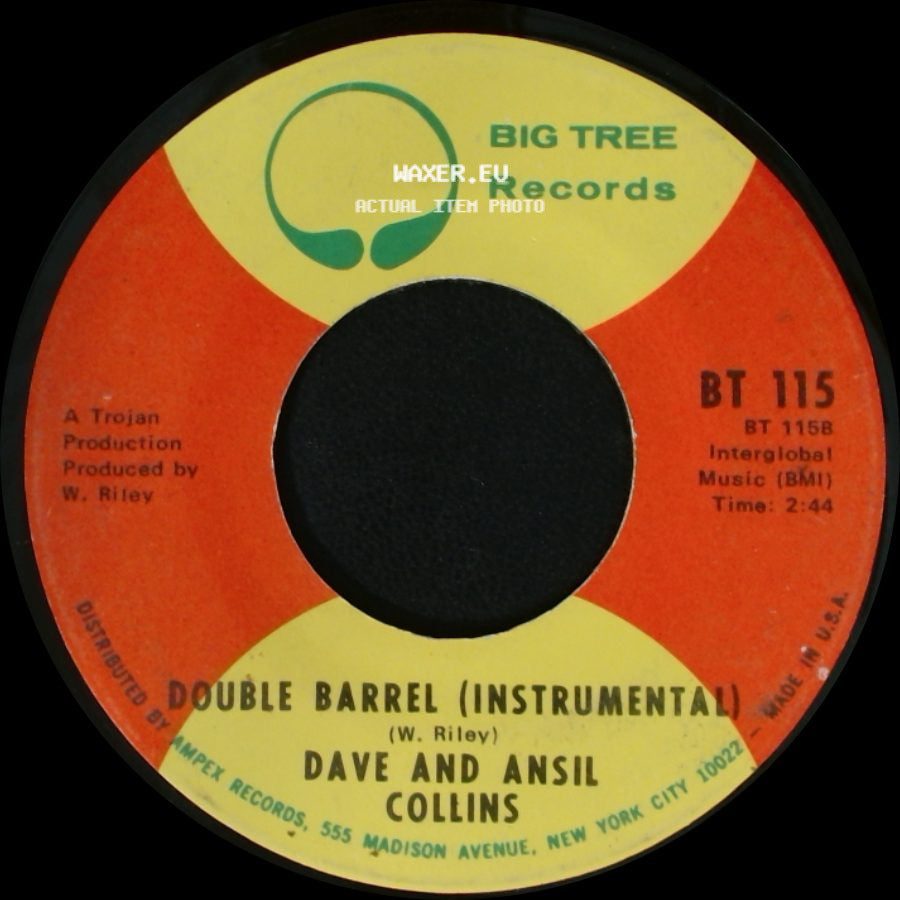 Dave And Ansil Collins - Double Barrel / Double Barrel (Instrumental) side B