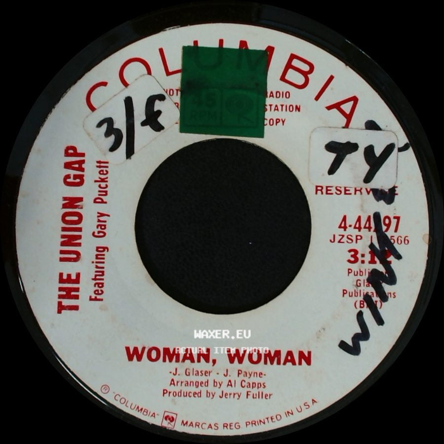 The Union Gap Featuring Gary Puckett - Woman, Woman / Woman, Woman side B