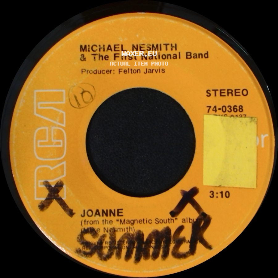 Michael Nesmith & The First National Band - One Rose (From The 'magnetic South' Album) / Joanne side B