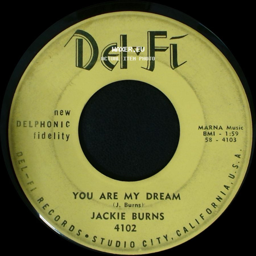 Jackie Burns - You Are My Dream / Hey Then, There Now side A