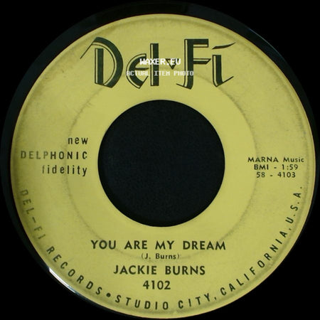 Jackie Burns - You Are My Dream / Hey Then, There Now side A