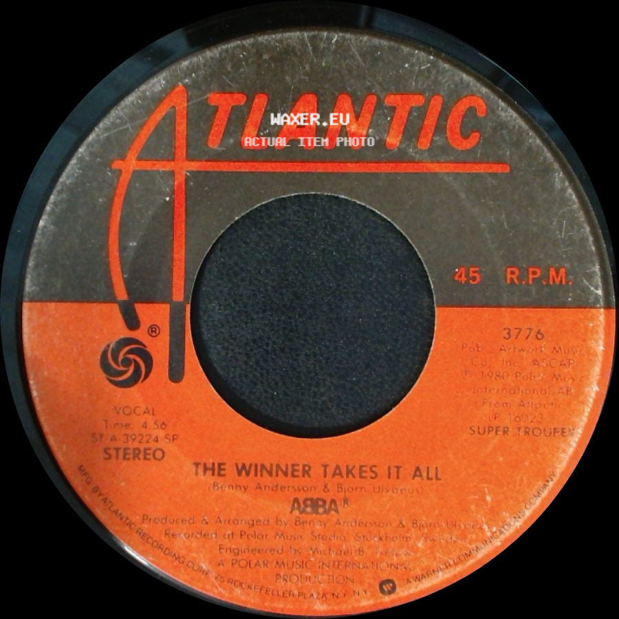 Abba - Elaine / The Winner Takes It All side B