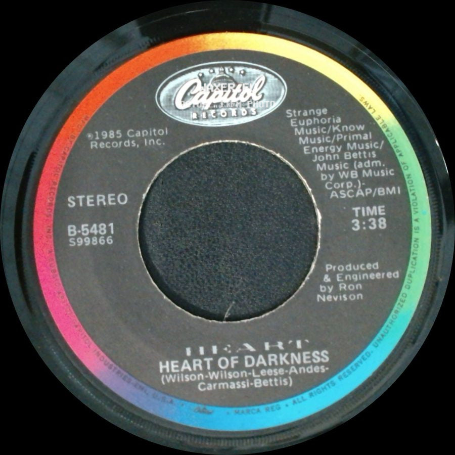 Heart - Heart Of Darkness / What About Love? side A