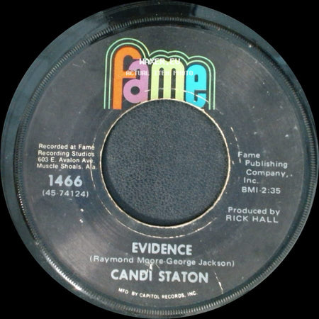 Candi Staton - Evidence / Sweet Feeling side A