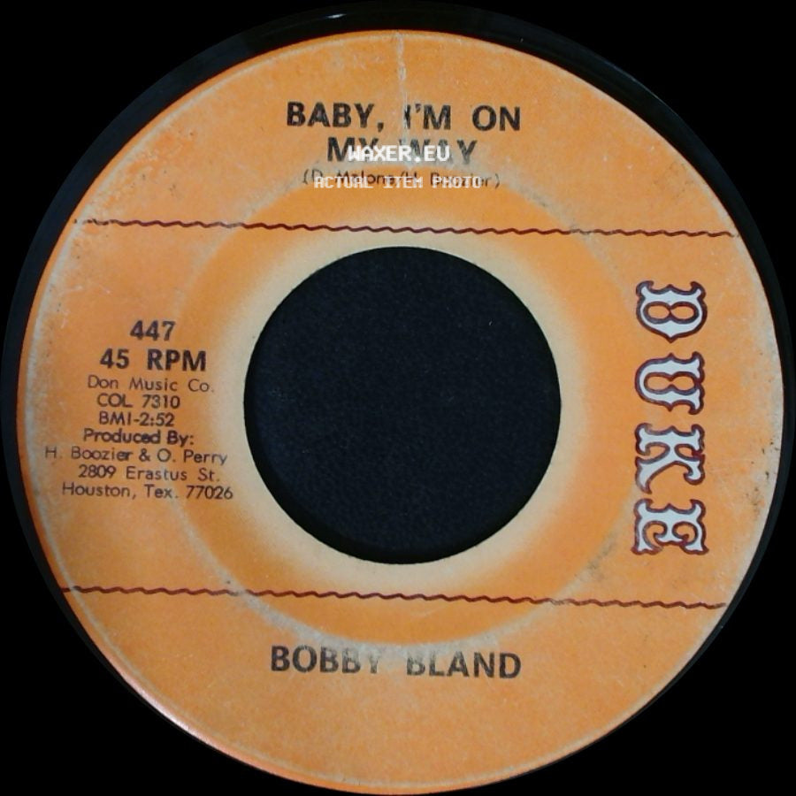 Bobby Bland - Gotta Get To Know You / Baby, I'm On My Way side B