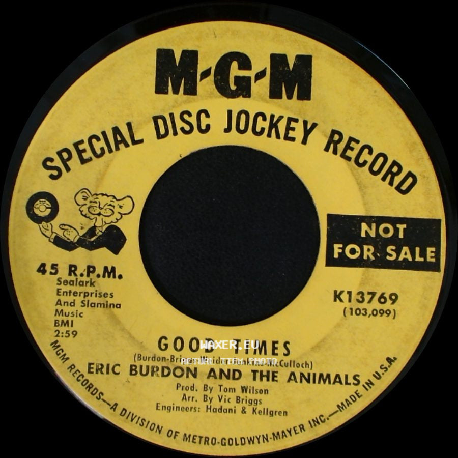 Eric Burdon And The Animals - Good Times / San Franciscan Nights side A