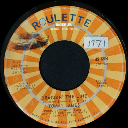 Tommy James - Bits & Pieces / Draggin' The Line side B