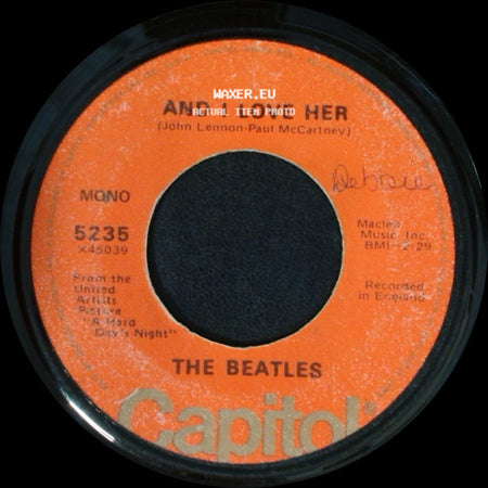 The Beatles - And I Love Her / If I Fell side A