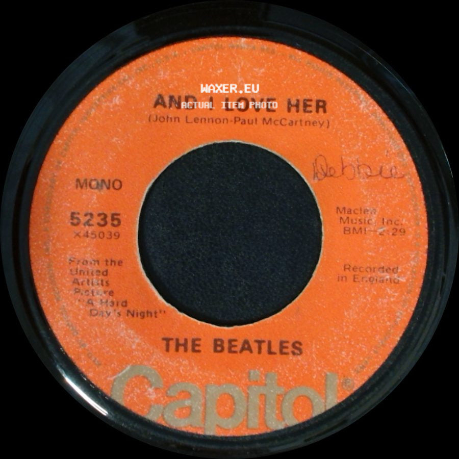 The Beatles - And I Love Her / If I Fell side A