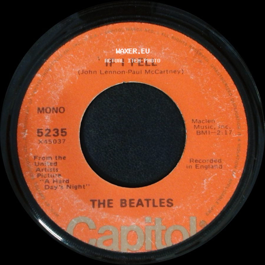 The Beatles - And I Love Her / If I Fell side B