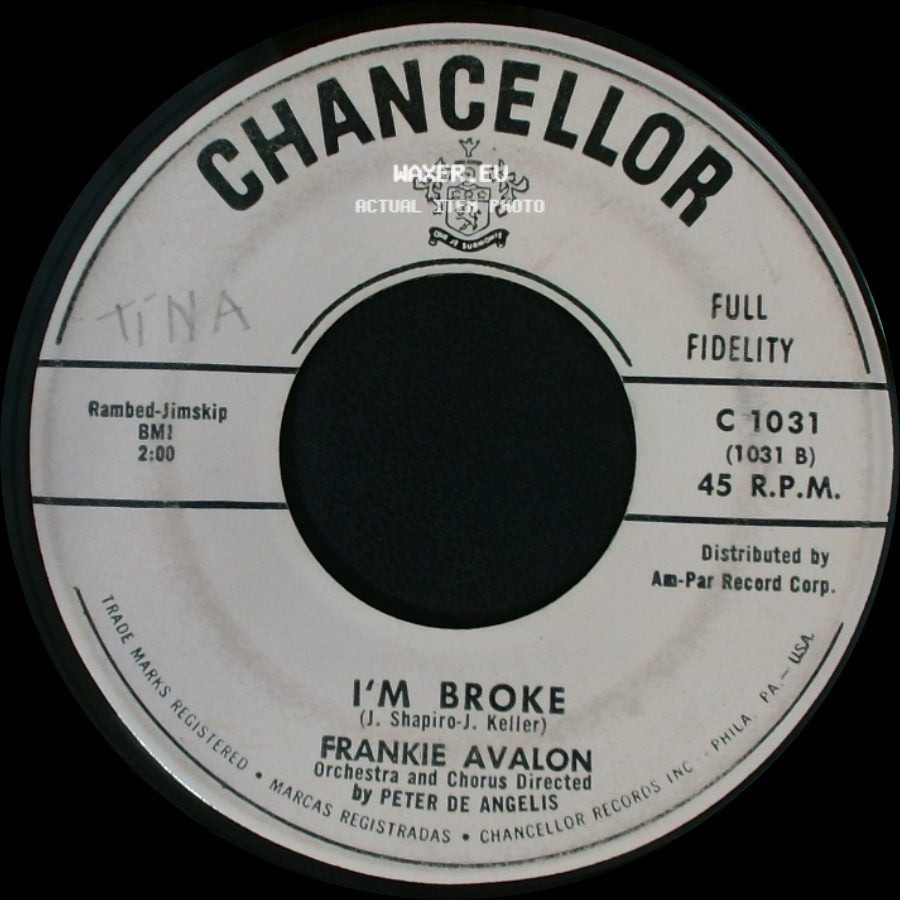 Frankie Avalon - I'm Broke / Venus side A
