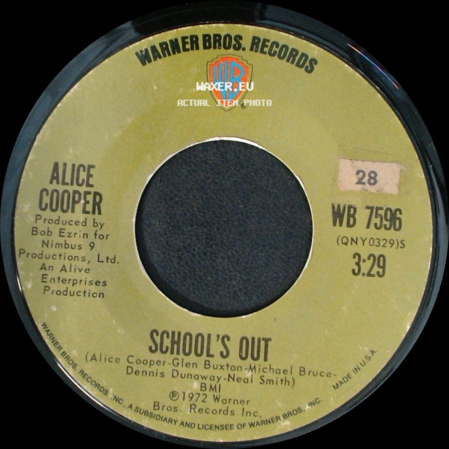 Alice Cooper - School's Out / Gutter Cat side A
