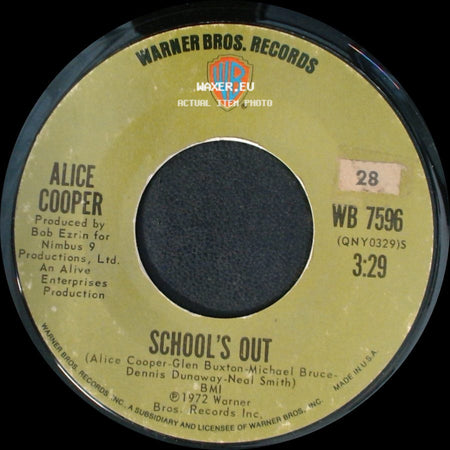 Alice Cooper - School's Out / Gutter Cat side A