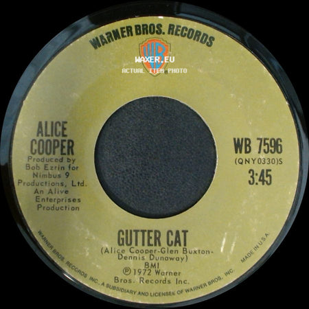 Alice Cooper - School's Out / Gutter Cat side B