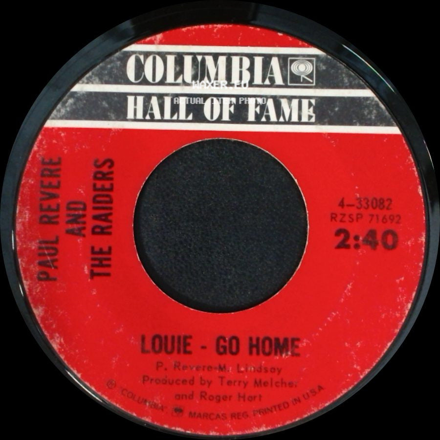 Paul Revere And The Raiders - Louie, Louie / Louie - Go Home side B