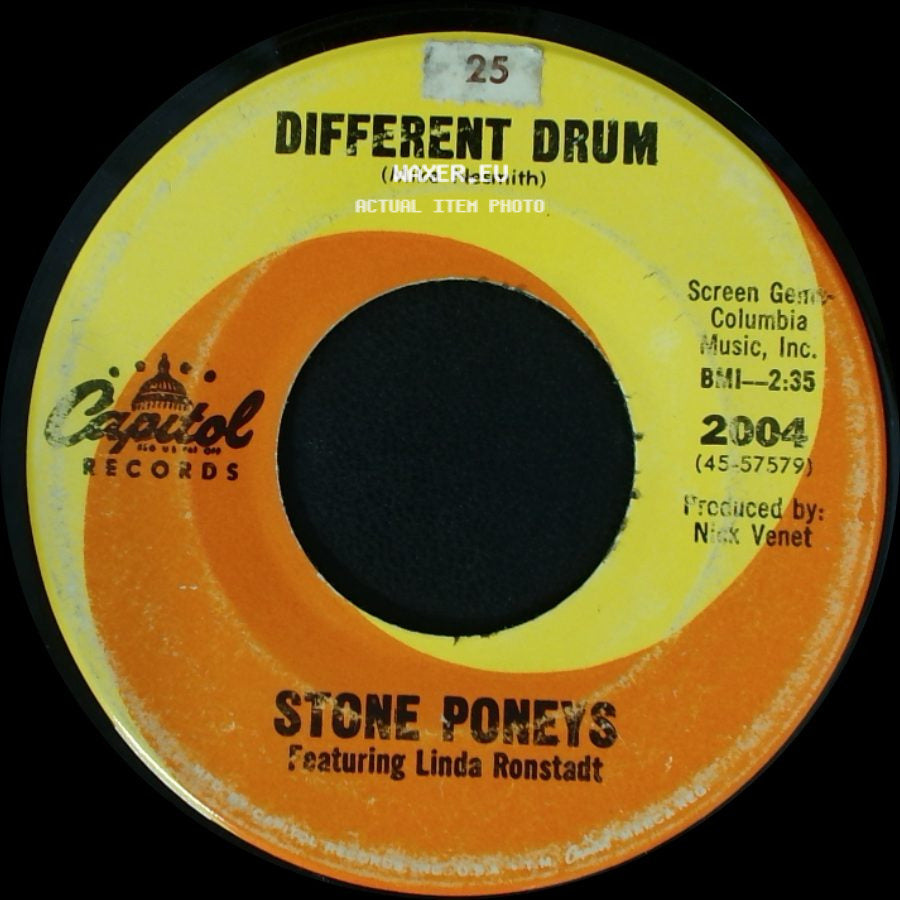 Stone Poneys Featuring Linda Ronstadt - Different Drum / I've Got To Know side A