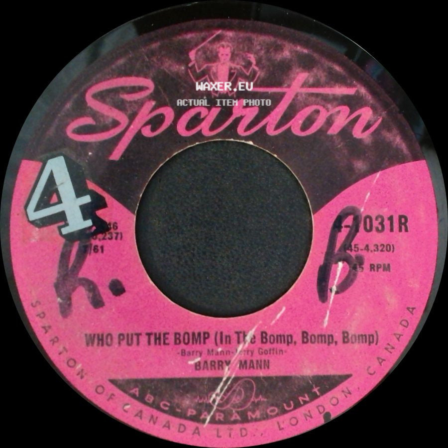 Barry Mann - Love, True Love / Who Put The Bomp (In The Bomp, Bomp, Bomp) side B