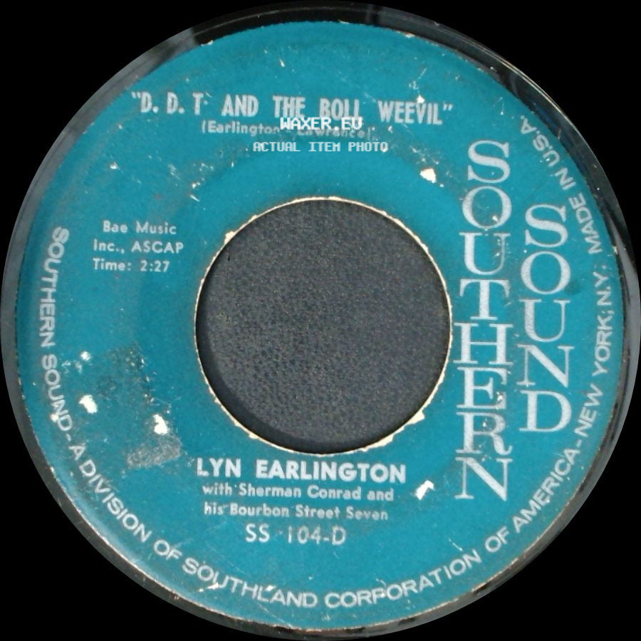 Lyn Earlington / T. J. Timber With Sherman Conrad And His Bourbon Street Seven - D.D.T And The Boll Weevil / Rags side A