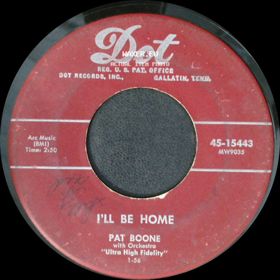 Pat Boone - Tutti' Frutti / I'll Be Home side B
