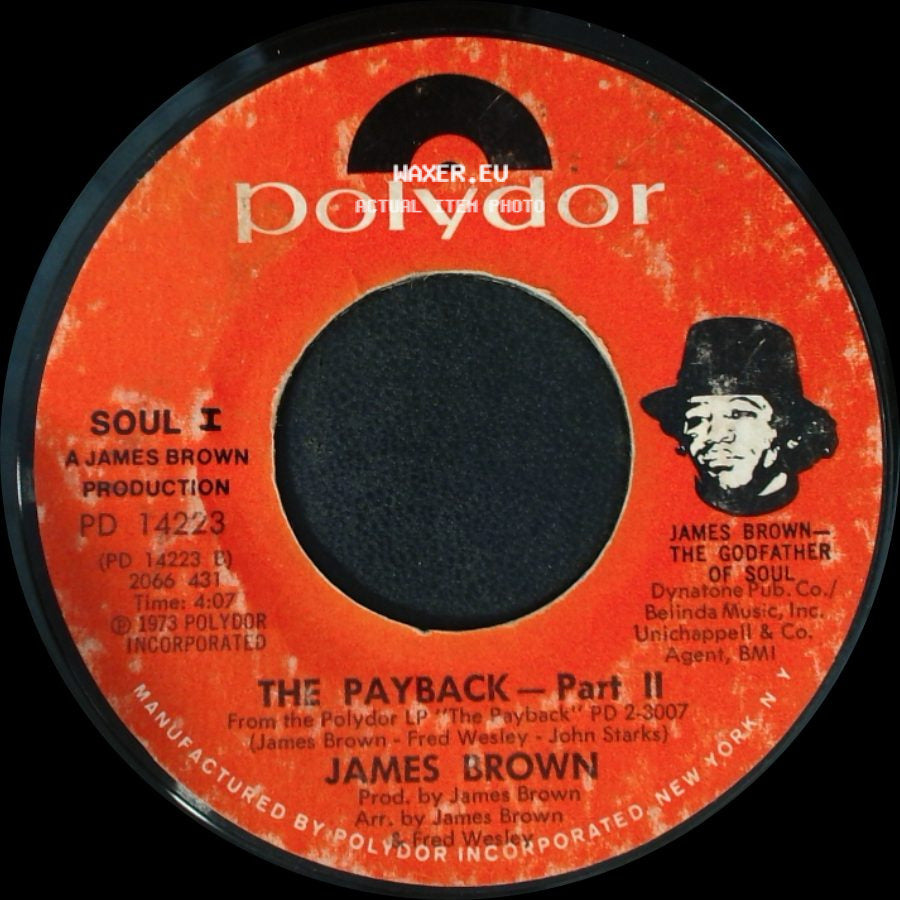 James Brown - The Payback - Part I / The Payback - Part Ii side B