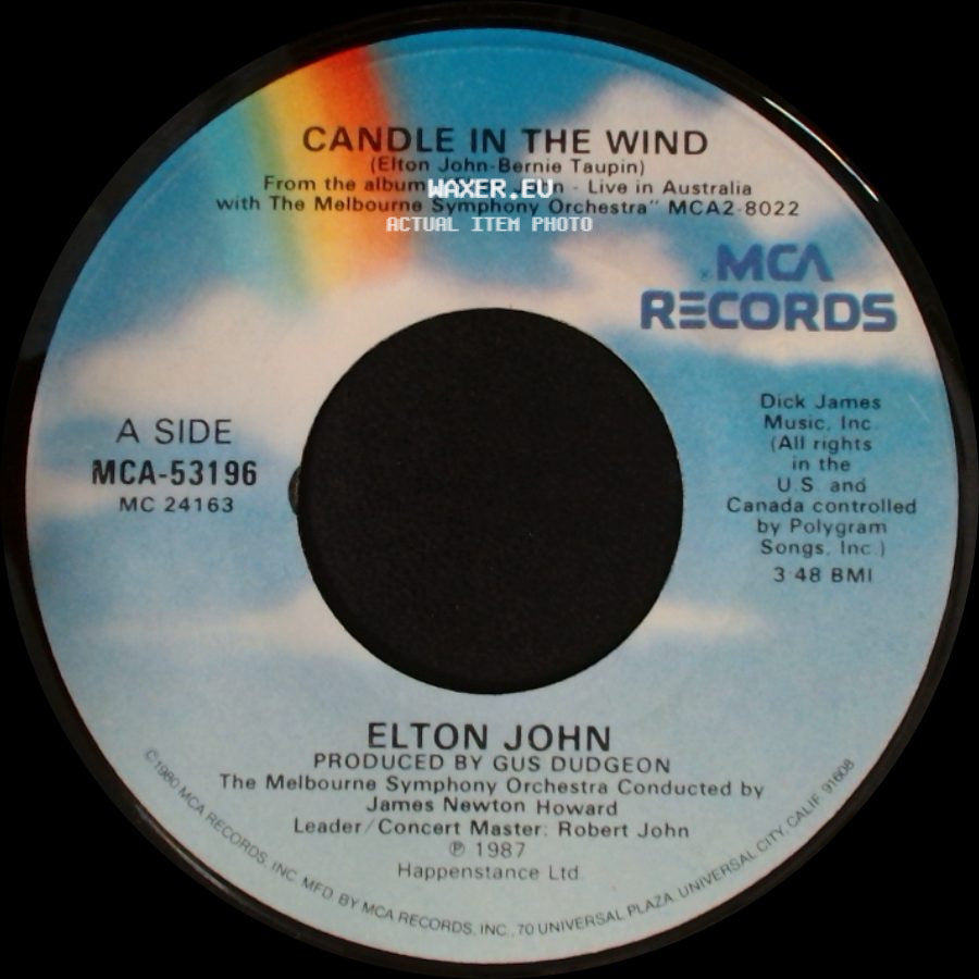 Elton John - Candle In The Wind / Sorry Seems To Be The Hardest Word side A