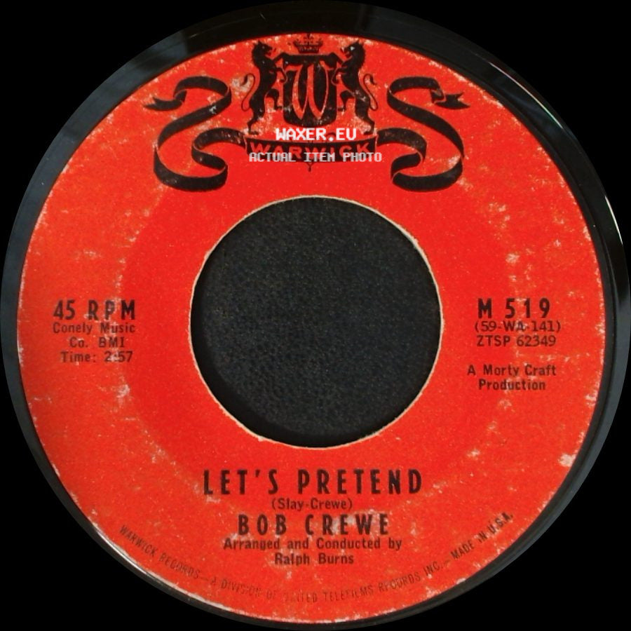 Bob Crewe - Let's Pretend / The Whiffenpoof Song side A