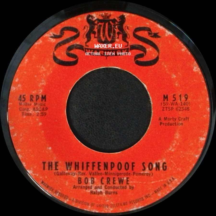 Bob Crewe - Let's Pretend / The Whiffenpoof Song side B