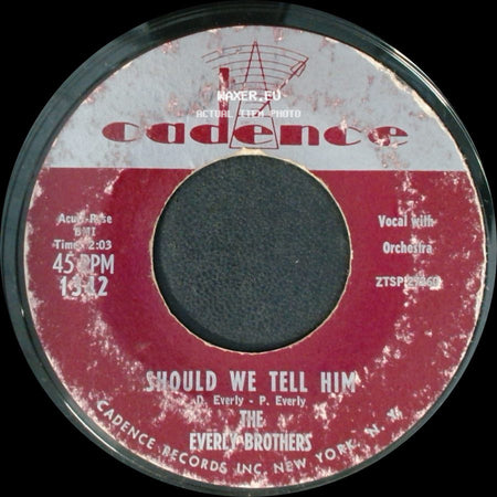 The Everly Brothers - This Little Girl Of Mine / Should We Tell Him side B