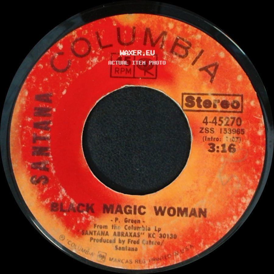 Santana - Black Magic Woman / Hope You're Feeling Better side A